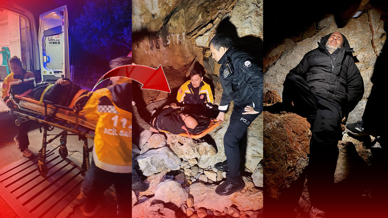 Antalya'da korku dolu anlar: Metrelerce yüksekten düştü