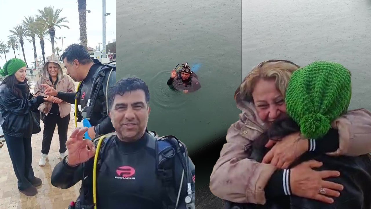 Antalya'da evlilik yüzüğü denize düştü: Dalgıçlar seferber oldu