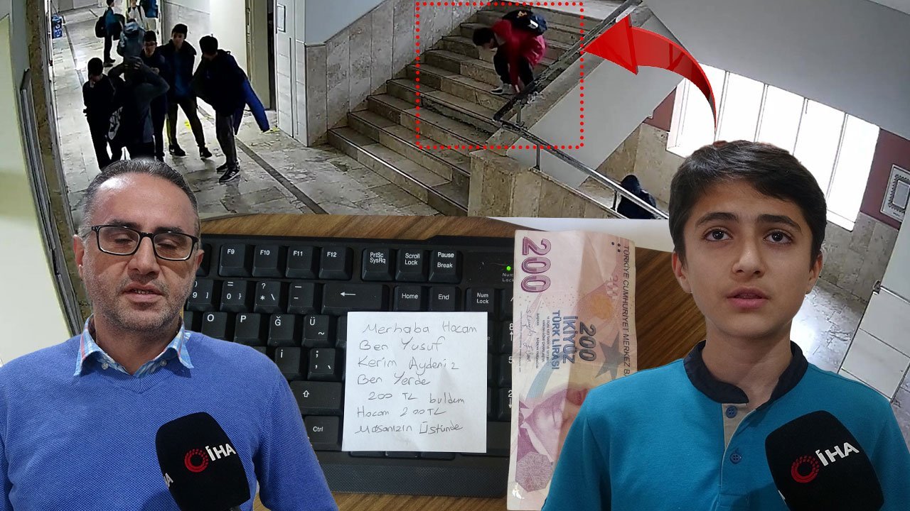 Antalya’da öğrenciden örnek davranış: Bulduğu parayı not bırakıp teslim etti!