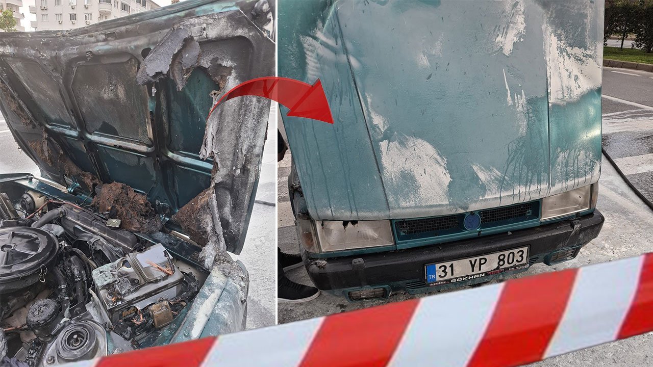 Antalya’da otomobil alev topuna döndü!