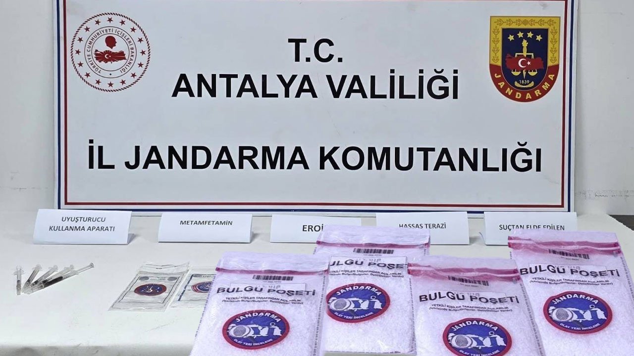 Antalya'da uyuşturucu operasyonu! Adli işlem başlatıldı