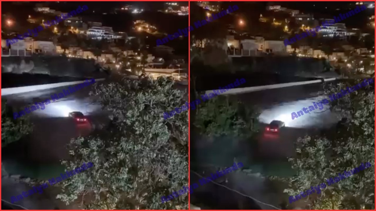 Antalya'da "drift" yapan şahıslar mahalleliyi bezdirdi!