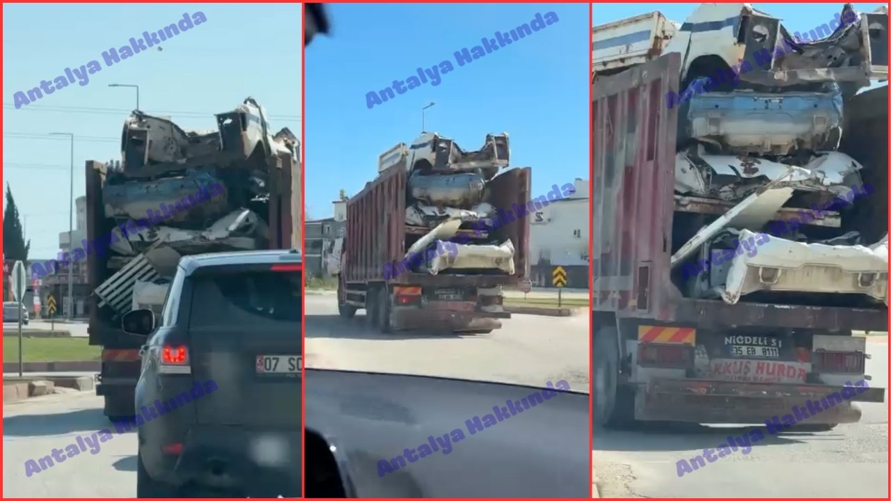 Antalya trafiğinde korkutan manzara!