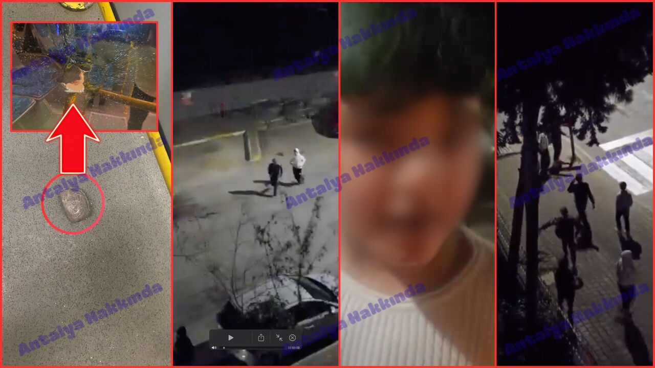 Antalya'da vandal çocuklar mahalleyi birbirine kattı! İşte o anlar