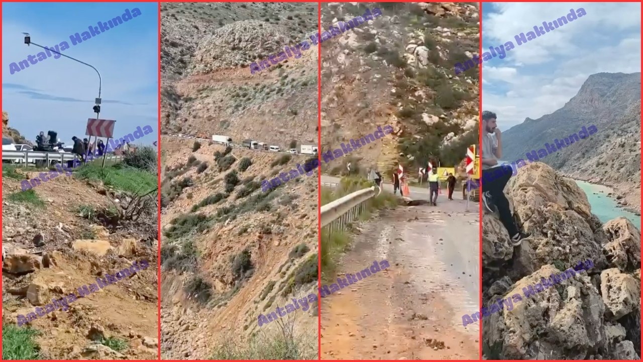 Mersin-Antalya yolu trafiğe kapandı! İşte yolun son hali