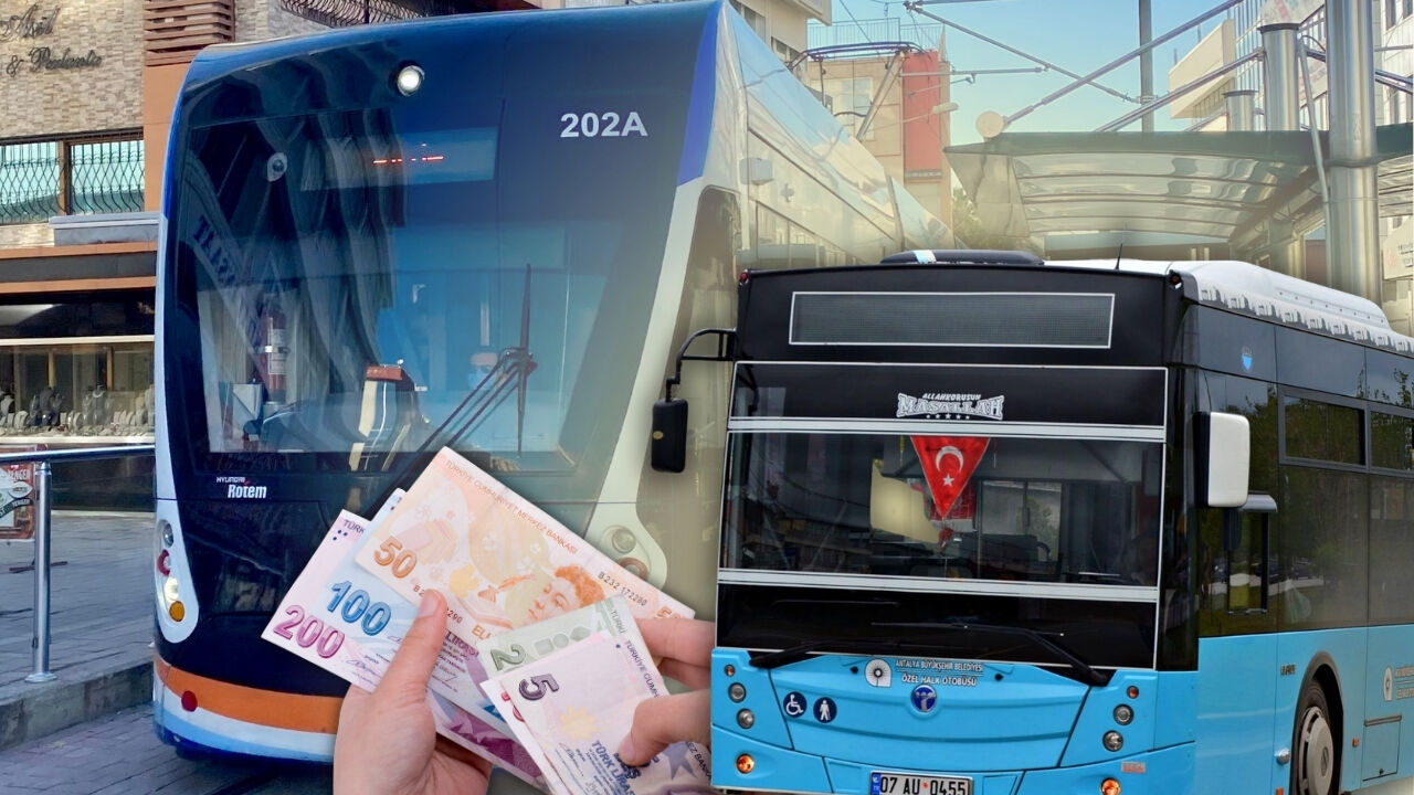 Antalya'da toplu taşımaya zam geliyor: İşte yeni tarifeler