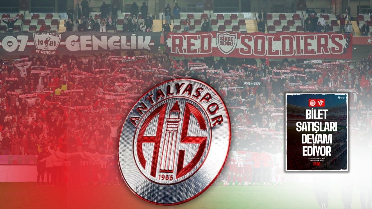 Antalyaspor maç biletleri "Son dakikaya kadar omuz omuza" sloganıyla satışa çıktı!