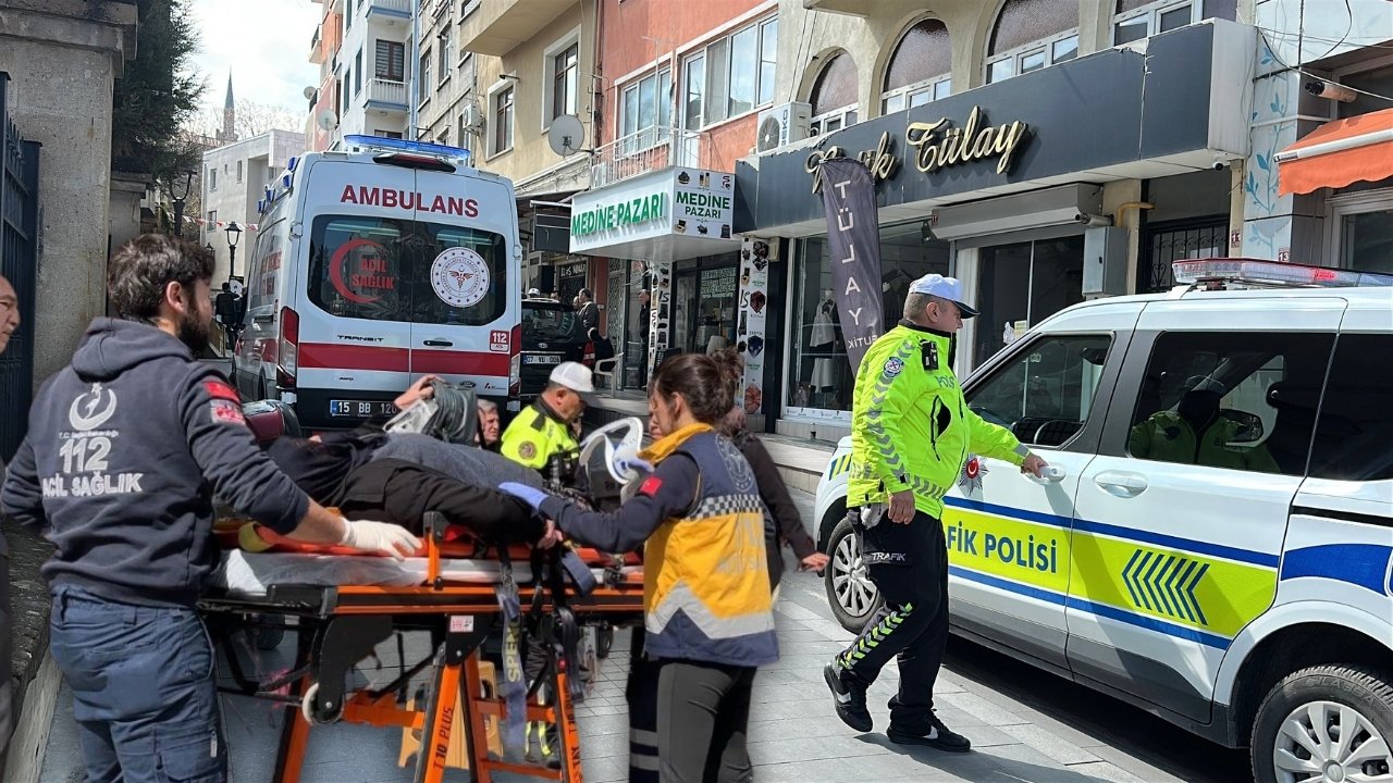 Burdur'da trafiğe kapalı yolda kaza! "Neden çarptın"