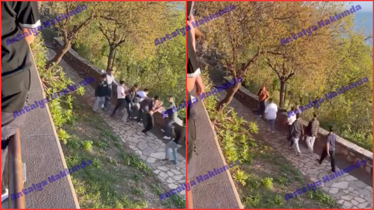 Antalya’da alkollü şahsı darp ettiler! İşte o anlar