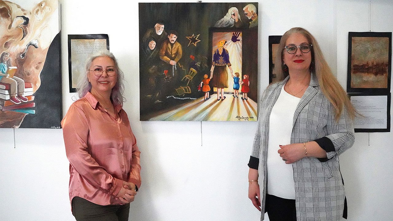 Konukevinden Gelen Mektuplar Tuvale Yansidii