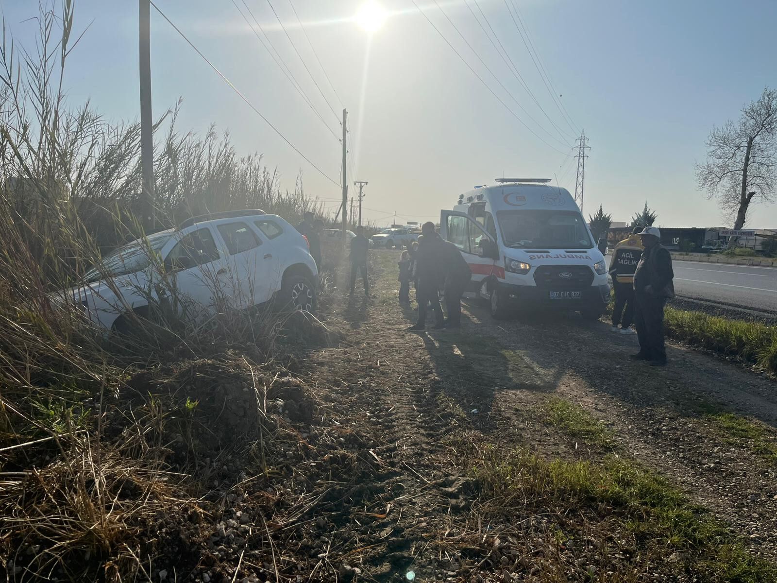 Manavgat Otomobil Tarlaya Uctu3