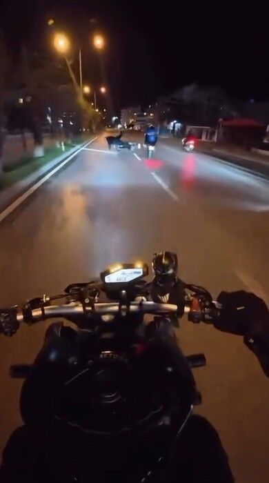 Motosiklet Kazasi Tek Teker2