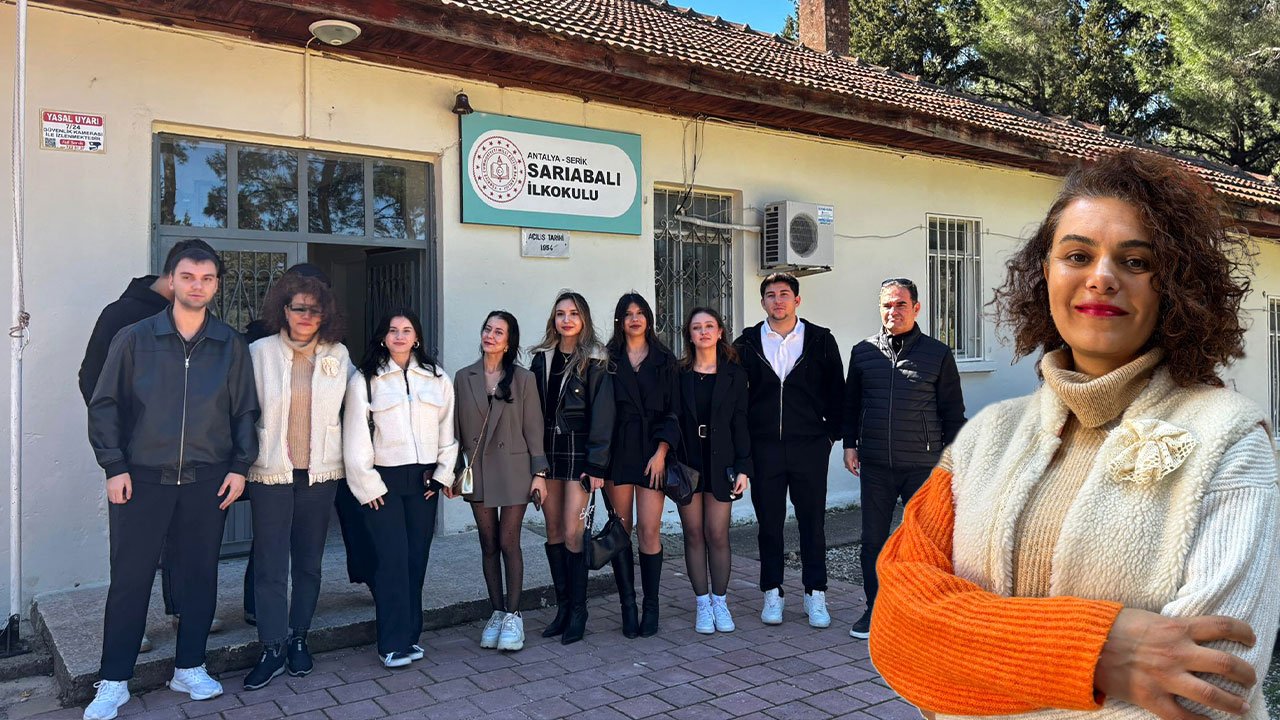 Antalya'da örnek dayanışma: Köy okuluna ışık oldular