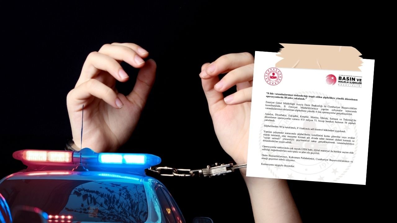 Antalya dahil 8 ilde operasyon! 58 şüpheliden 50’si tutuklandı