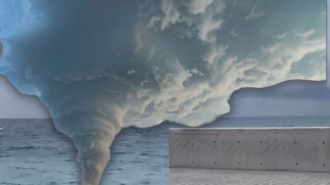 Antalya’da korkutan hortum! Denizin ortasında çıktı, herkes o anları izledi