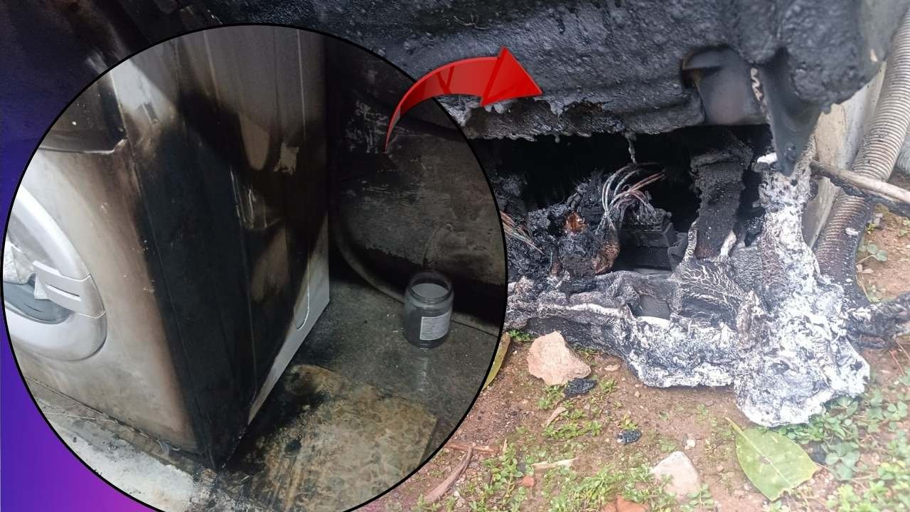 Antalya'da çamaşır makinesi alev aldı, mahalle ayağa kalktı