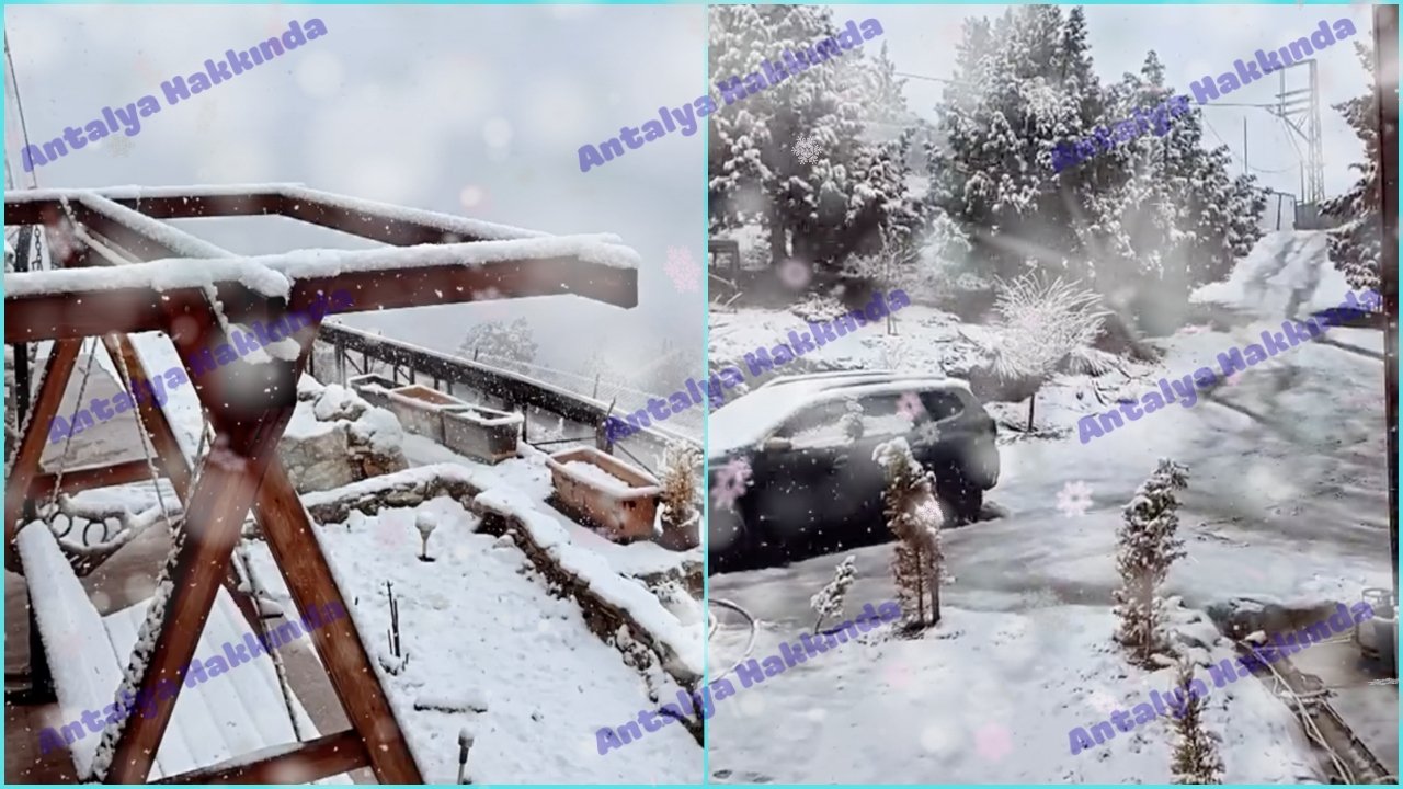 Antalya'da Saklıkent beyaza büründü!