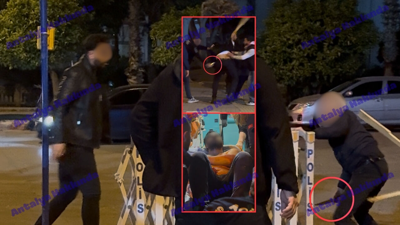 Antalya'da "namus meselesi" deyip sokak ortasında bıçakladılar! İşte o görüntüler