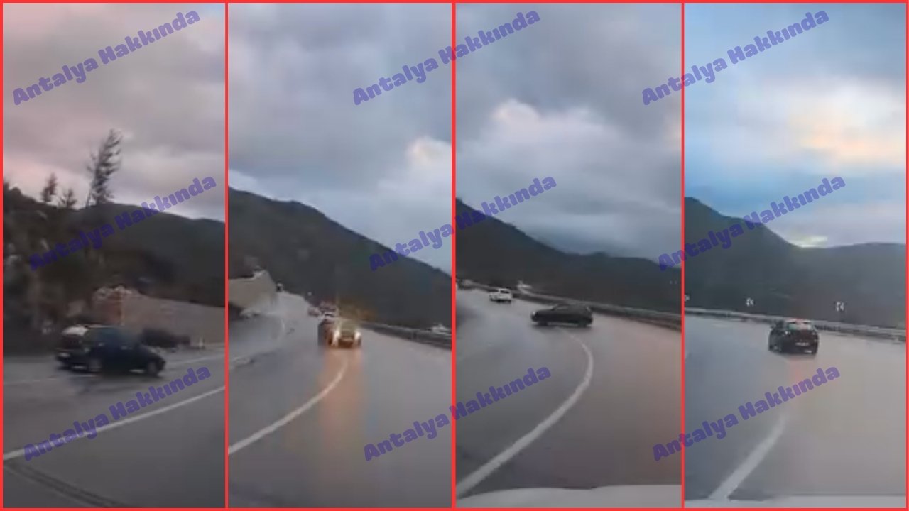Antalya yolunda faciadan döndü! İşte o anlar