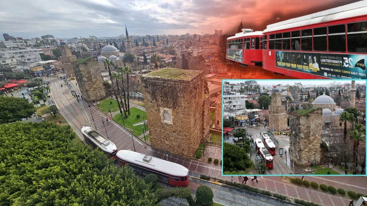 Antalya’nın Kale Kapısı'nda yıkılma riski: Tel örgülü önlem tartışma yarattı!