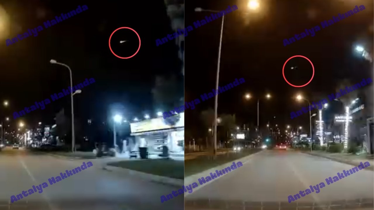 Antalya semalarında göktaşı görüntülendi