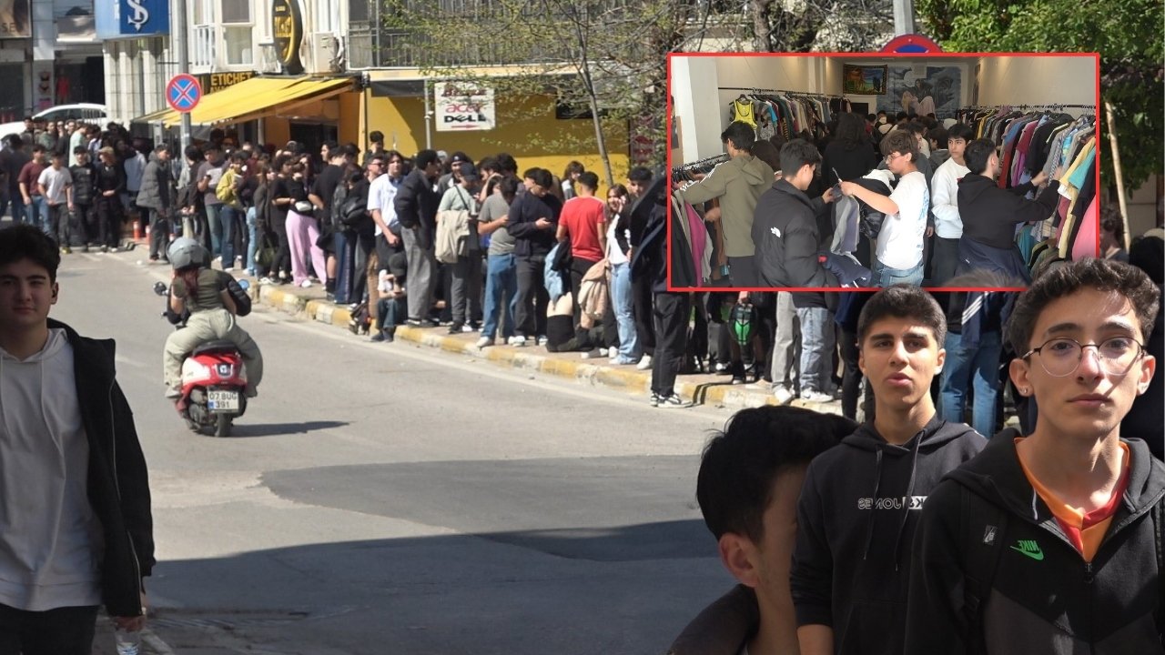 Antalya'da mağaza açılışı izdihama dönüştü!
