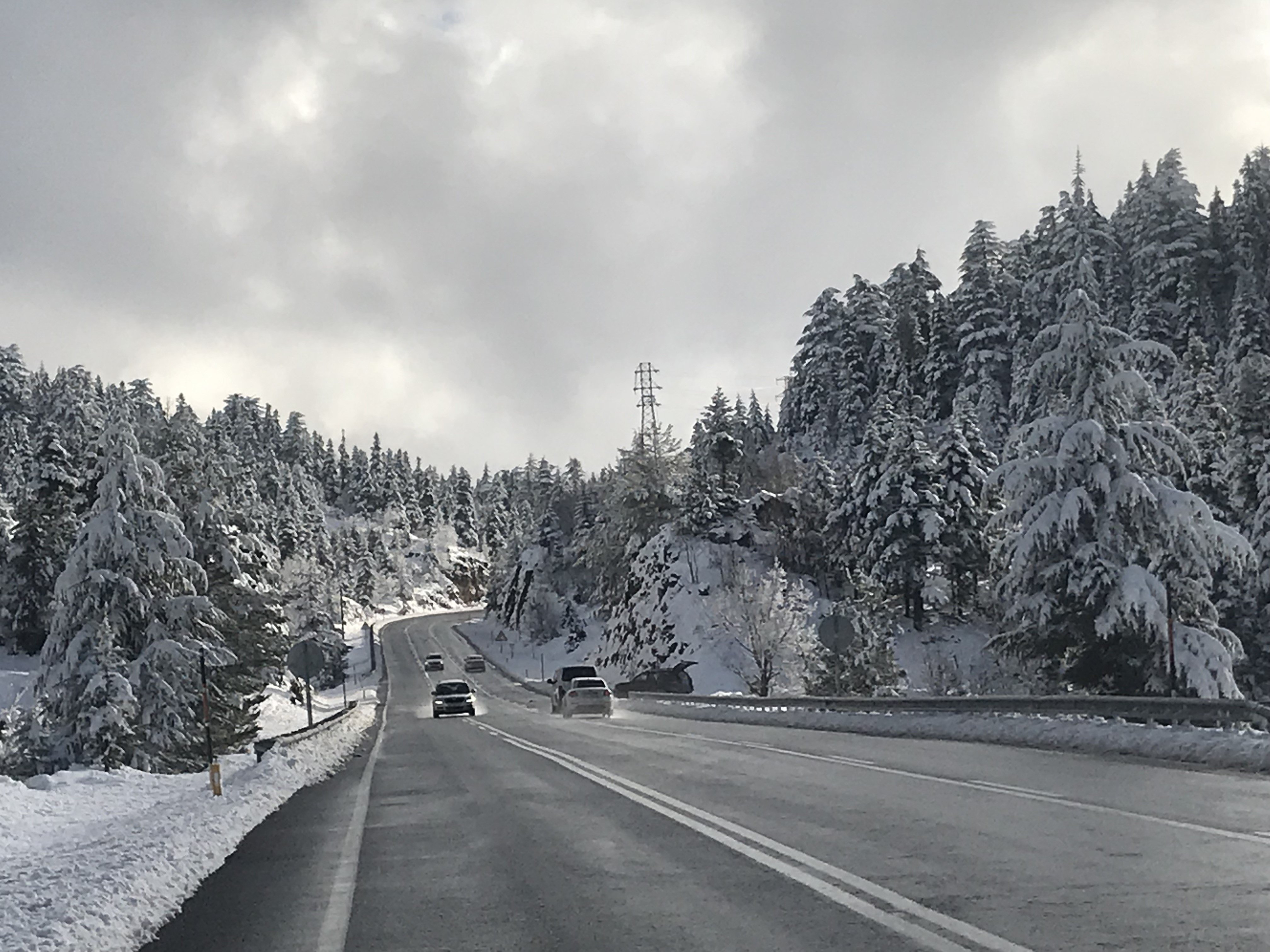Antalya'ya Nisan Ayında Kar Yağdı5