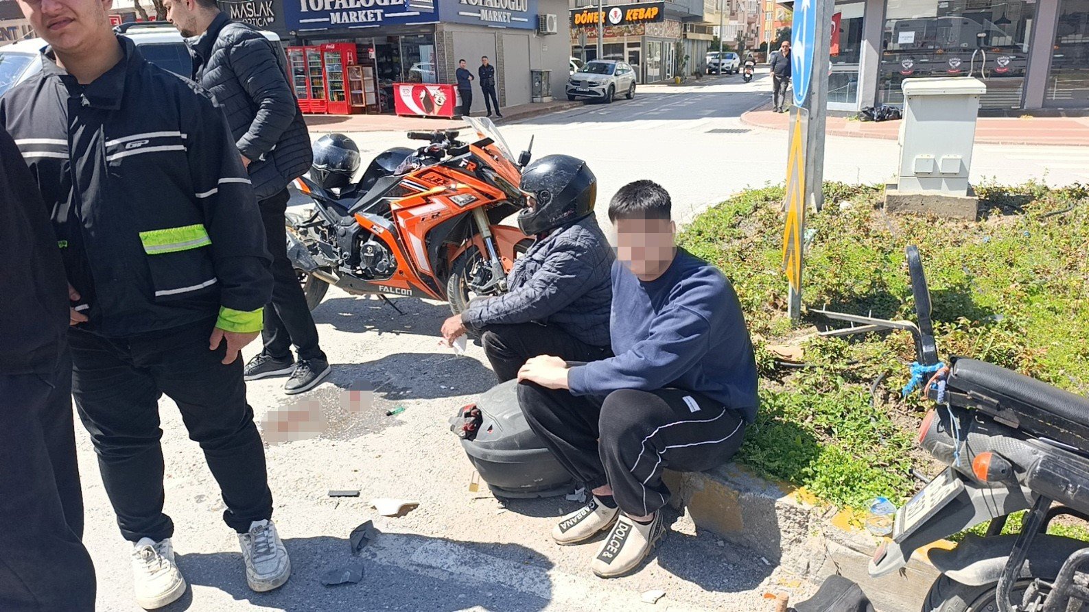 Elektrikli Bisiklet Ile Motosiklet Çarpıştı Manavgat