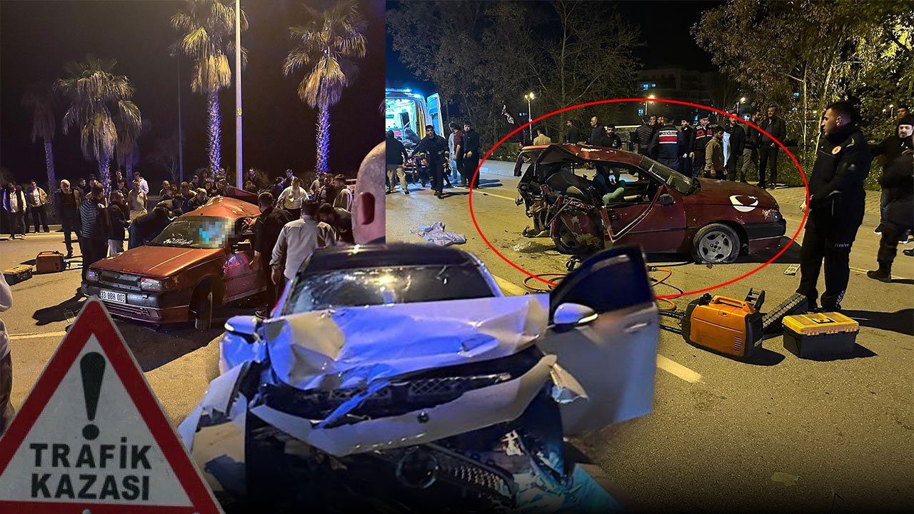 Antalya'da feci kazada otomobil ikiye ayrıldı: 1 ölü, 5 yaralı