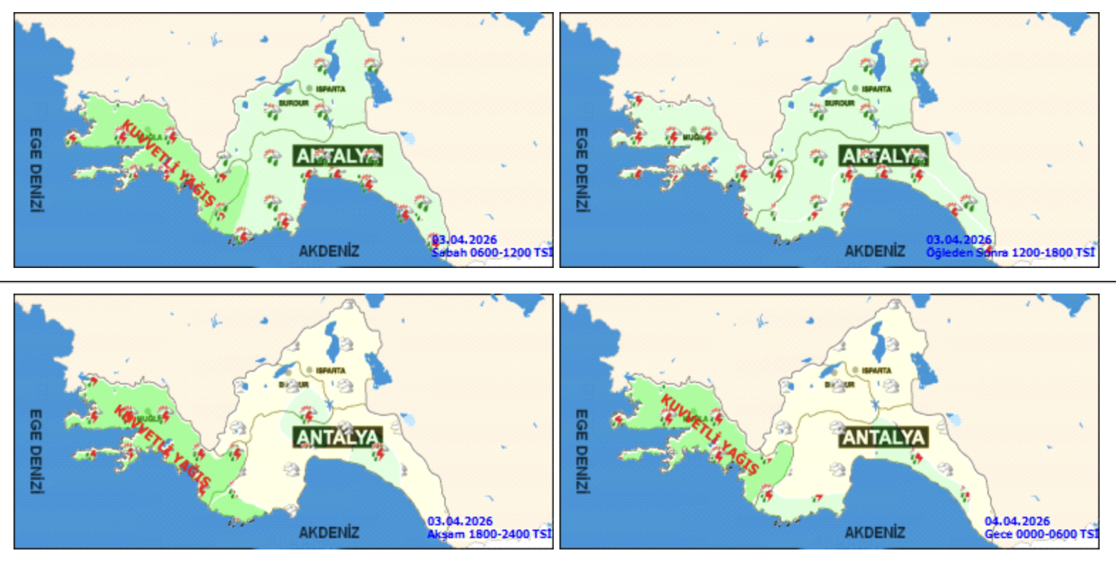 Hava Durumu 3 Nisan 2026