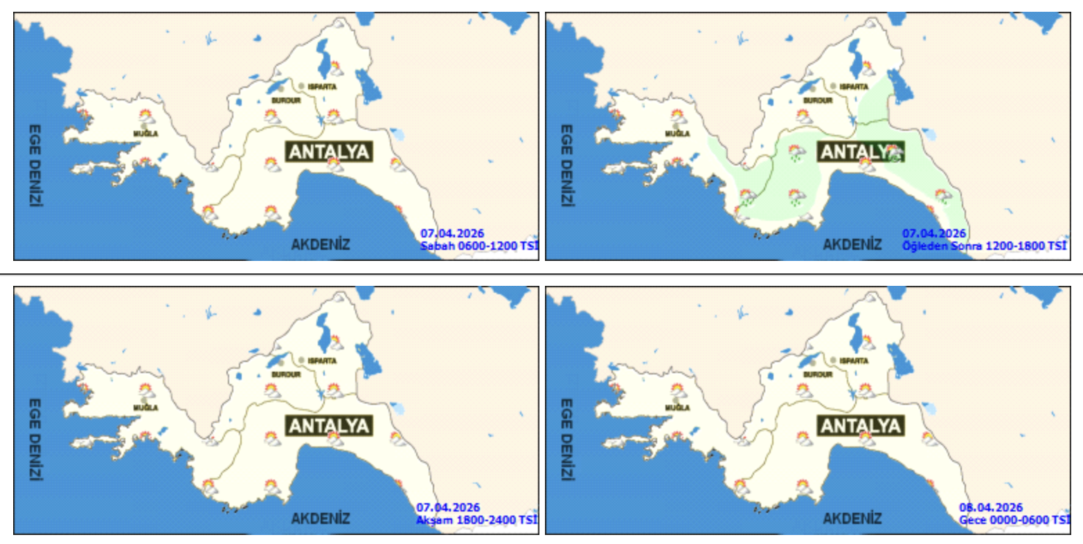 Hava Durumu Antalya 7Nisan