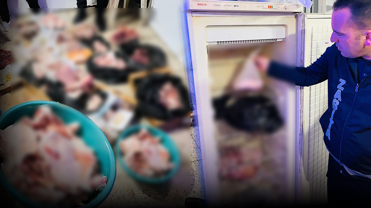 Antalya'da mide bulandıran görüntü: Bozulmuş etleri satacaklardı!