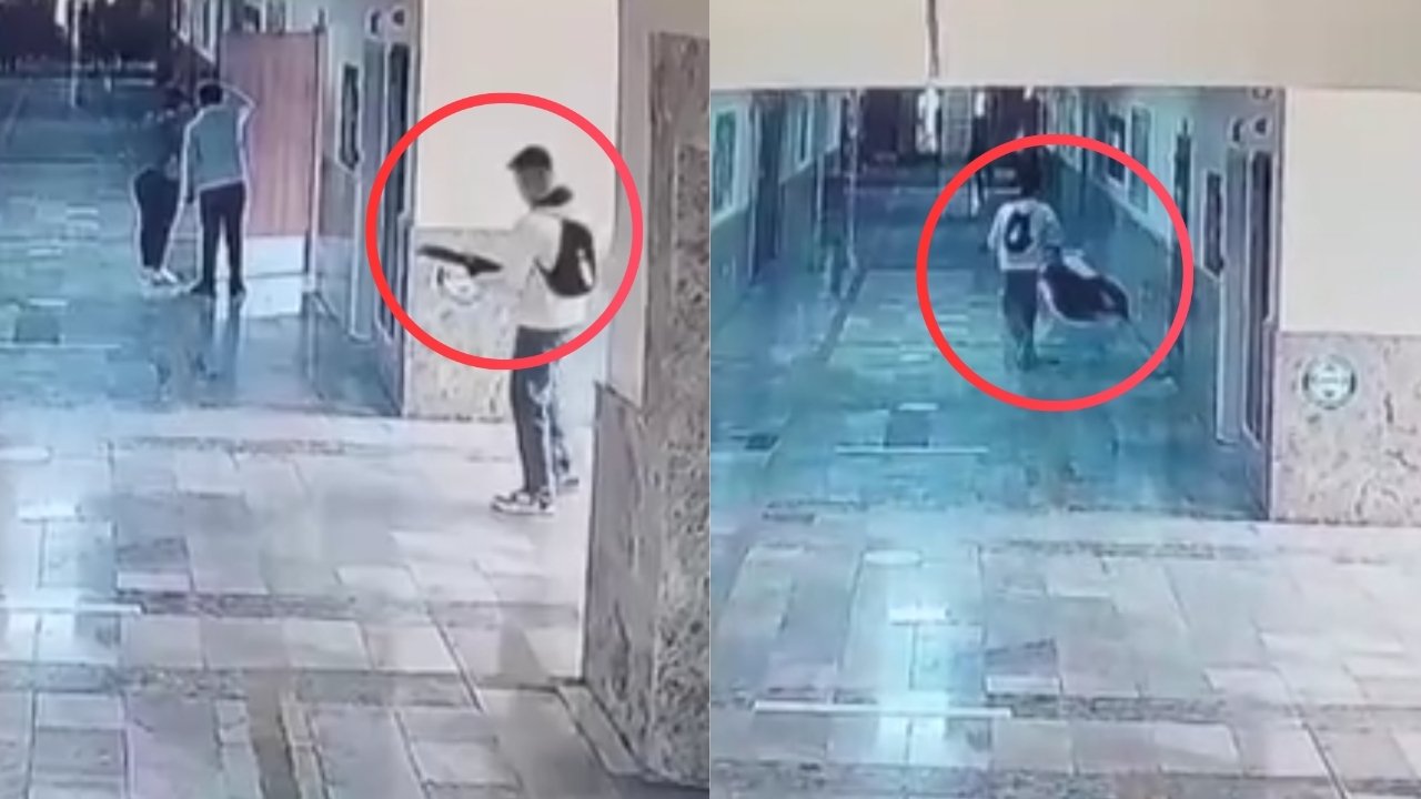 Lisede silahlı saldırıda 16 yaralı! İşte o anlar