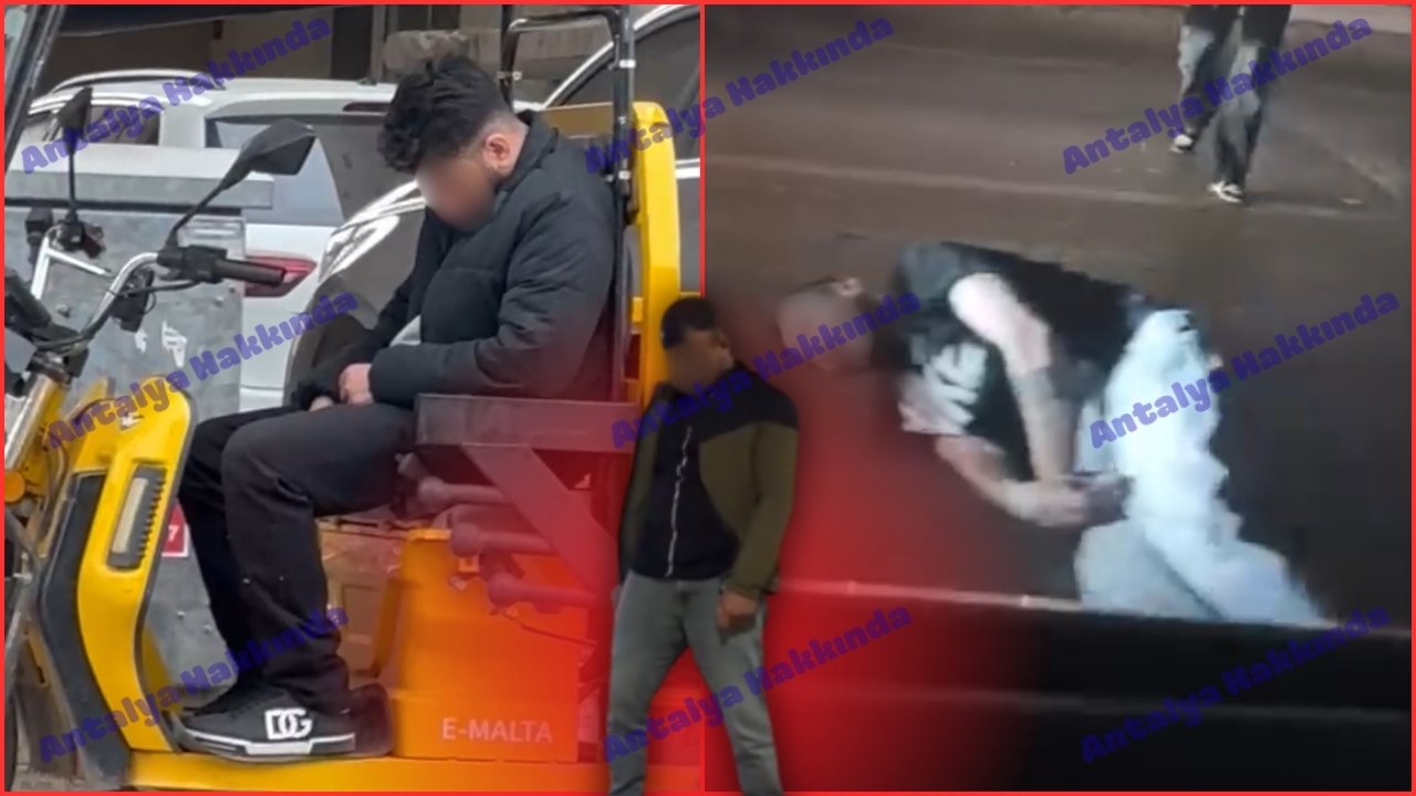 Antalya’da madde etkisindeki şahısla dalga geçti! "Buraya park etmek yasak"