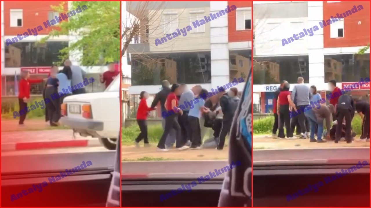 Antalya'da meydan savaşı gibi kavga: Öğrenciler birbirine girdi!