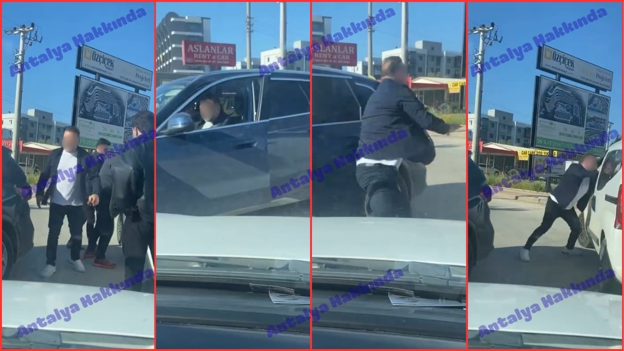 Antalya'da trafik magandası tartıştığı sürücüye saldırdı!