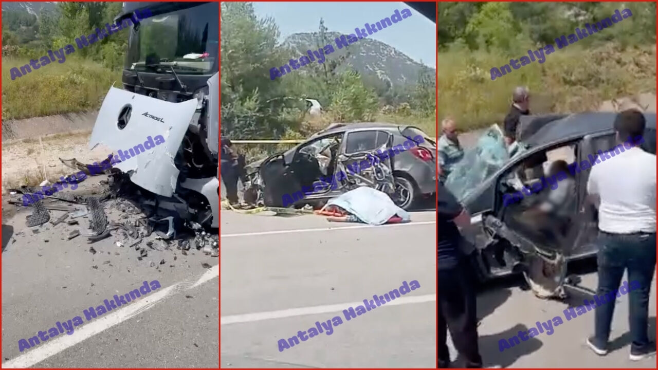 Antalya-Isparta yolunda feci kaza: 1 kişi hayatını kaybetti!