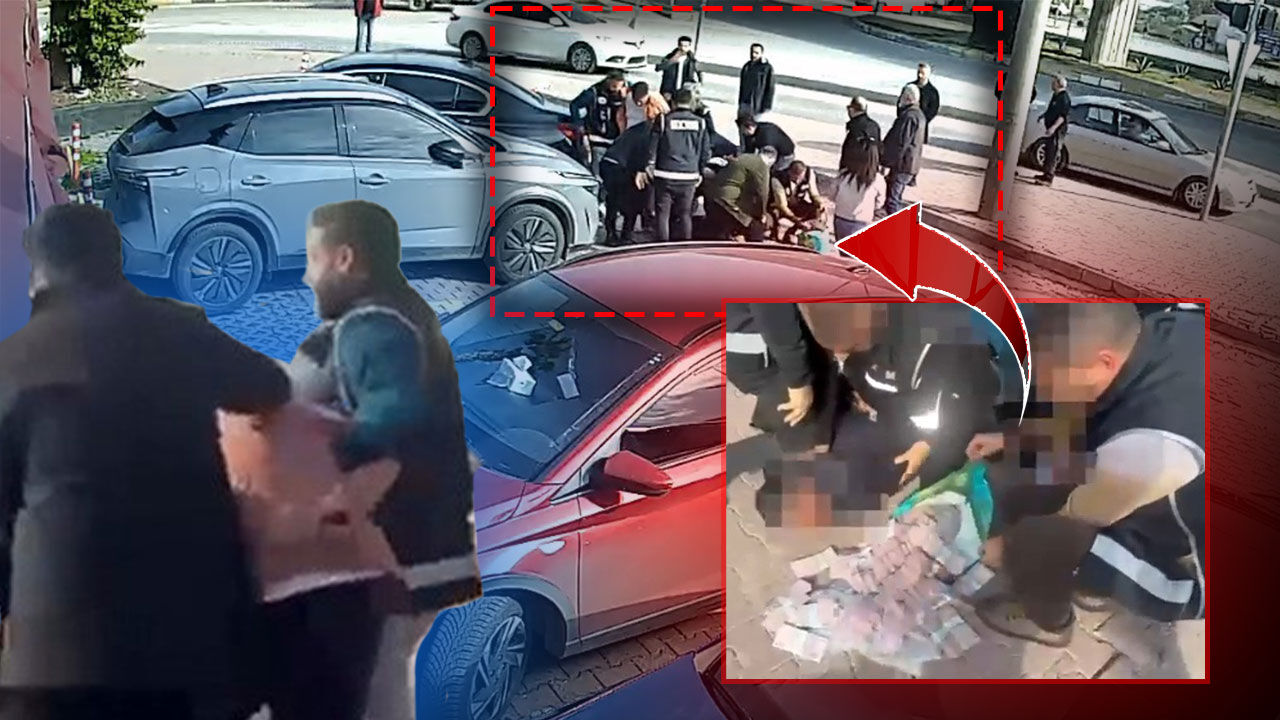 Antalya'da poşetteki milyonlarla suçüstü yakalandılar: Operasyon görüntüleri ortaya çıktı!