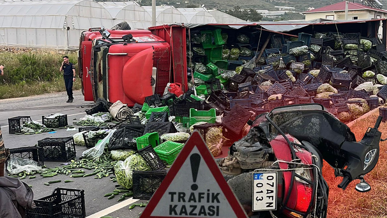 Antalya'da feci çarpışma: 3 kişi hastaneye kaldırıldı!