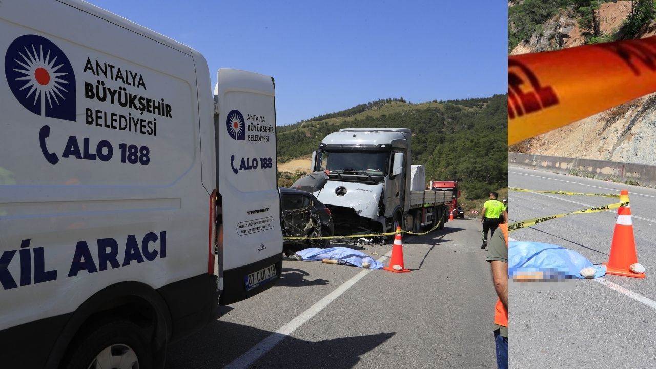 Antalya-Isparta yolunda ölümlü kazada detaylar belli oldu! Çifti ölüm bile ayıramadı