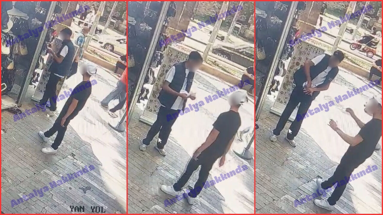 Antalya’da akılalmaz hırsızlık kamerada: Pantolonuna sıkıştırıp devam etti!