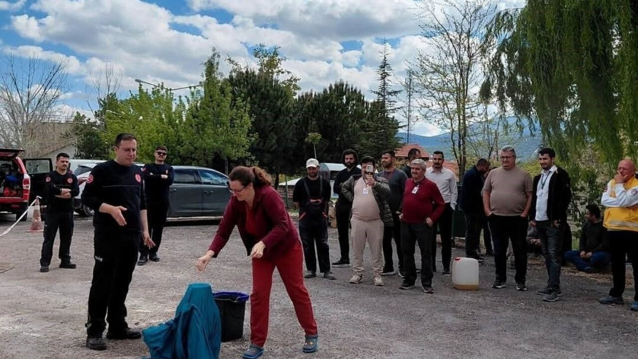Korkuteli Devlet Hastanesinde Yangın Ve Tahliye Eğitimi