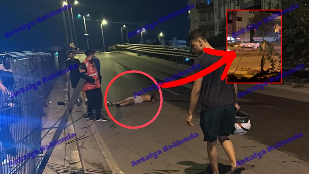 Antalya'da motosiklet kazası: Genç sürücü feci şekilde hayatını kaybetti!