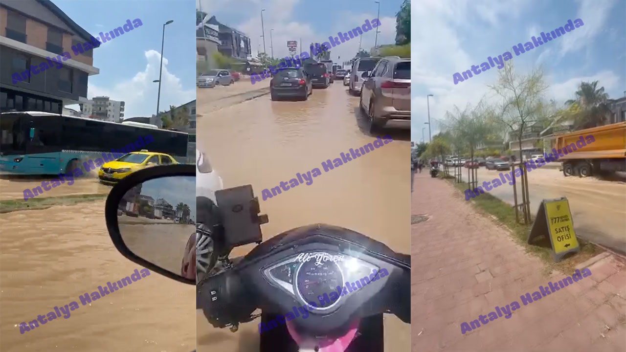 Antalya Su Borusu Patladi3