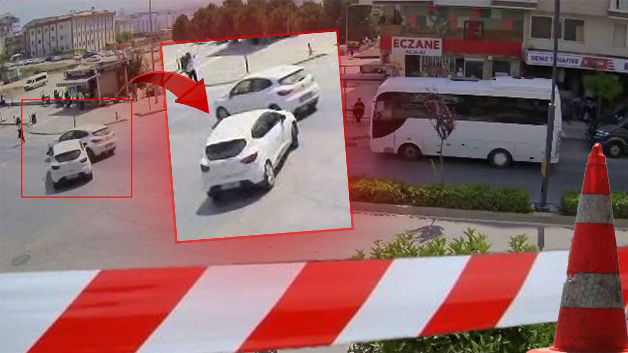 Antalya'da kavşakta kaza: Çarpışma anı kamerada