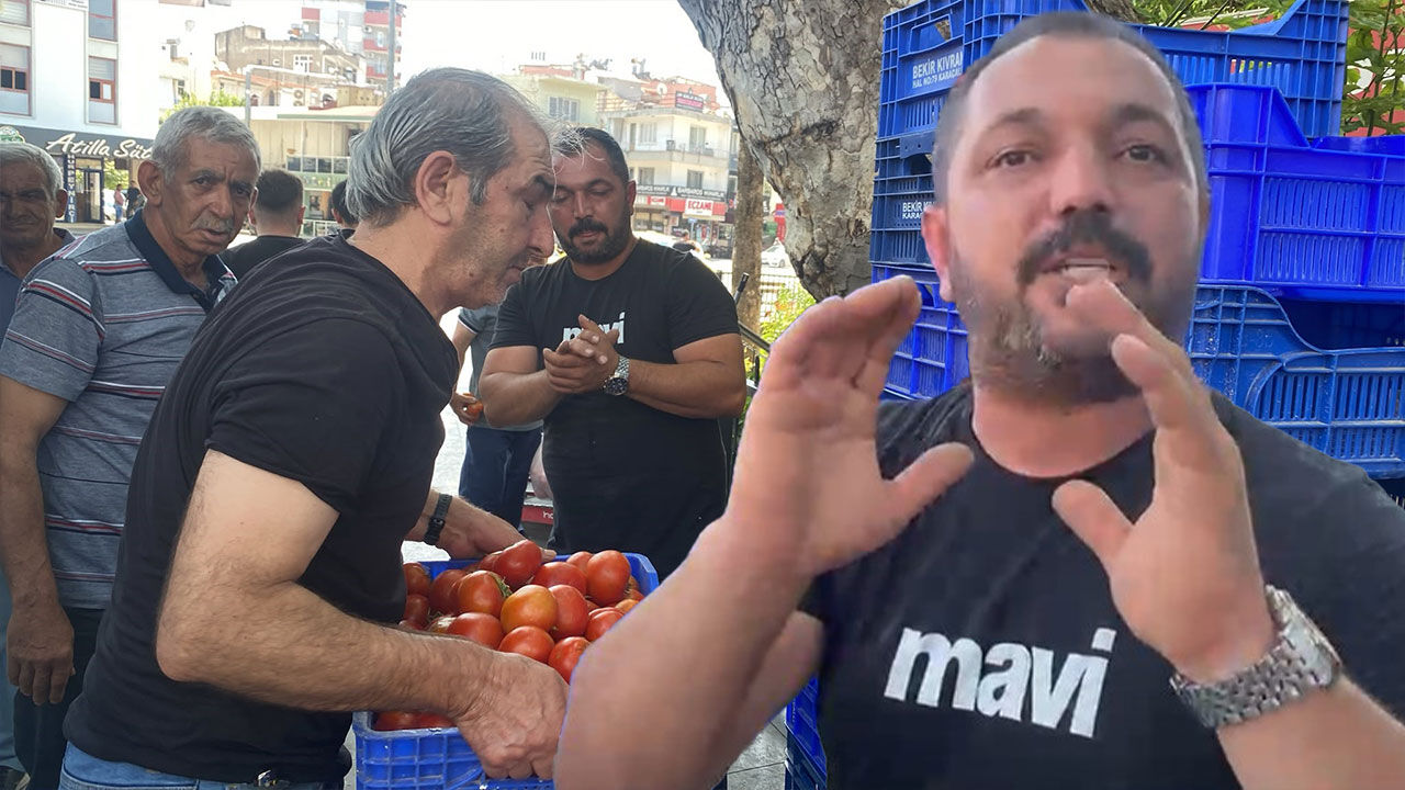 Antalya'da tonlarca domatesi ücretsiz dağıttı: "Buyurun bedava"