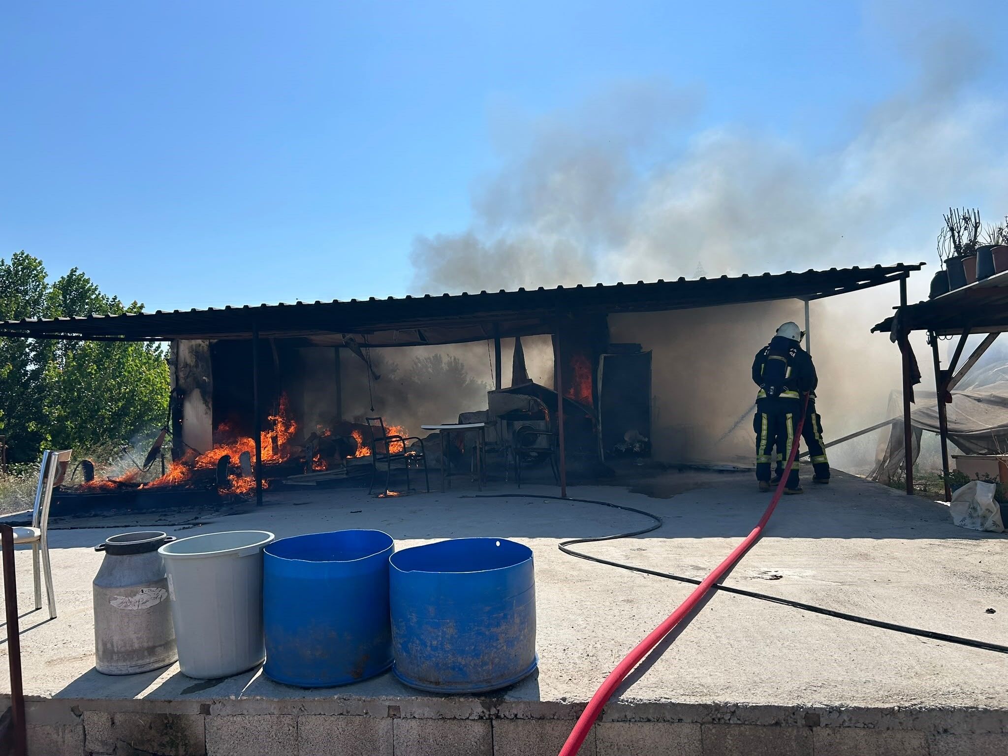 Serik Konteyner Yangini Antalya2