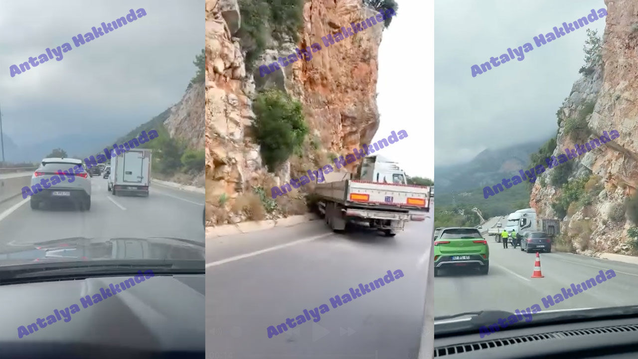 Tir Kazasi Antalya Kemer Yolu2