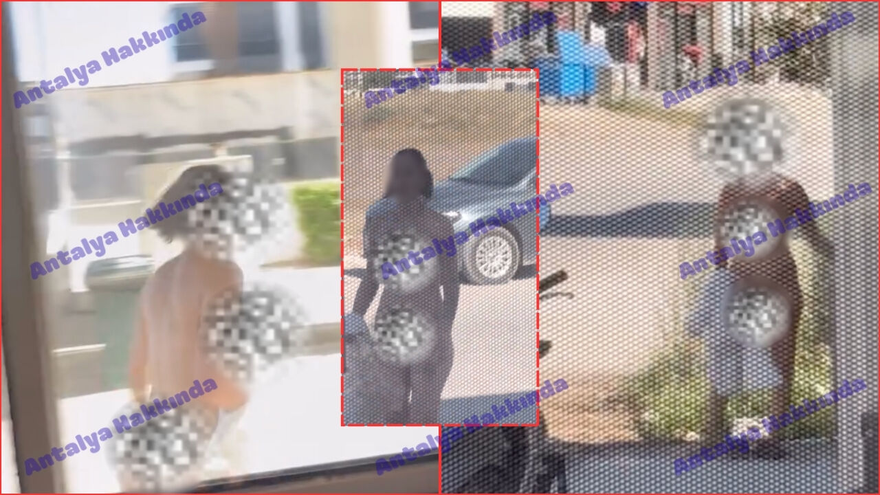 Antalya'da çıplak kadın bu defa bıçakla saldırdı!