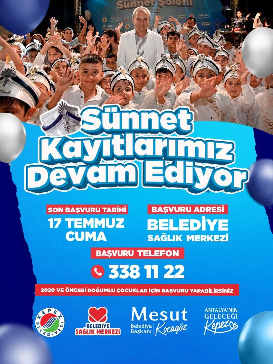 Kepezin Sunnet Kayitlarinda Son Basvuru 17 Temmuz 2-2